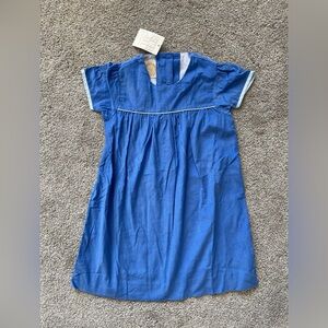 NEW The Beaufort Bonnet Company TBBC Blue Corduroy Frock Dress- Size 7